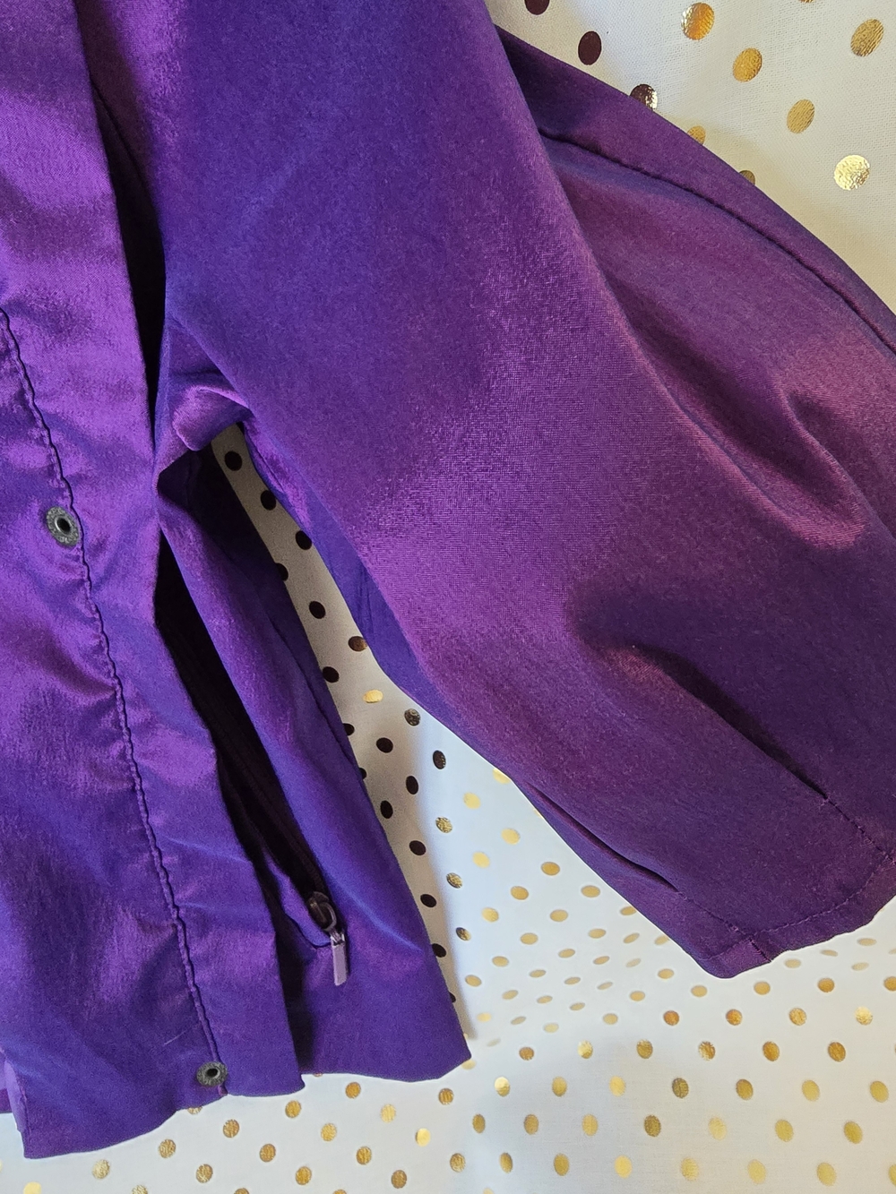 Samuel Dong Purple Iridescent Short-Sleeve Jacket - Picture 5 of 8